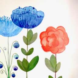 Wall Decal Rose Orange No.7, Home D??cor, Bedroom Floral Decal, Nursery Decor, Dream Meadow Collection - thumbnail 3