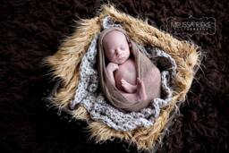 Chunky Oatmeal Newborn Baby Blanket Photo Prop