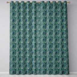 Vintage Octopus Ocean Seamless Pattern Detailed Marine Life Design Readymade Eyelet Ring Top Thermal 100% Blackout Curtains - thumbnail 2