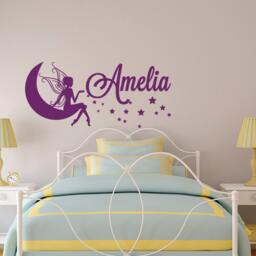 Personalized Fairy Name Wall Decal Girl's Bedroom Decor P12 - thumbnail 3