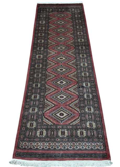 2.6x8 Pink Color Bokhara Rug - Runner Hallway Luxury Bukhara Fine Quality Woolen Afghan - image 1