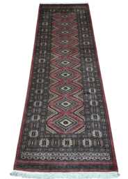 2.6x8 Pink Color Bokhara Rug - Runner Hallway Luxury Bukhara Fine Quality Woolen Afghan