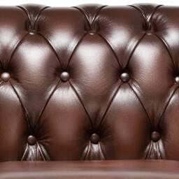 Chesterfield Real Leather Two Seater Sofa Antique - 4 Colours - thumbnail 3