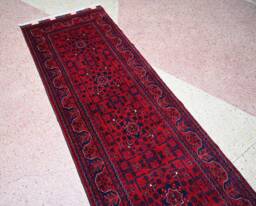 25 Feet, Long Runner Rug, 25.0 X 2.9 Ft, Long Afghan Runner, High Quality Wool Stunning Handmade Turkmen Hall Way Oriental Rug - thumbnail 1