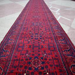 25 Feet, Long Runner Rug, 25.0 X 2.9 Ft, Long Afghan Runner, High Quality Wool Stunning Handmade Turkmen Hall Way Oriental Rug - thumbnail 2