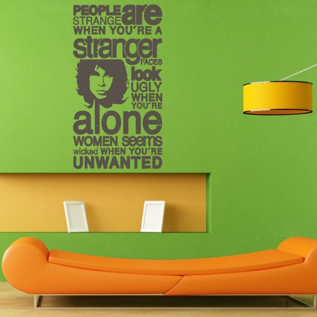 Stranger Alone Quote Wall Sticker Vinyl Mural Decal Home House Apartment Art Decor Free Shipping L024 - image 1
