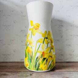 Pretty Daffodil Vase, Flower Decorations Gifts For Mum Spring Home Decor - thumbnail 3
