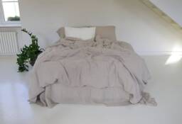 Handmade Stone Washed Linen Duvet Cover - Rustic Reversible Bedding