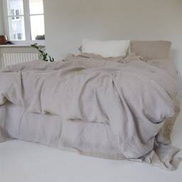 Handmade Stone Washed Linen Duvet Cover - Rustic Reversible Bedding - thumbnail 3
