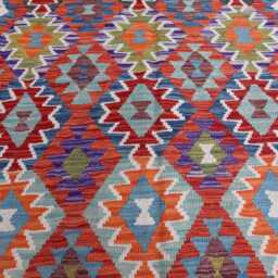 7x10 Ft New Afghan Chubi Kilim Rug, Flatweave Maimana Tribal Turkmen Oriental Rug, Vintage Rug For Bedroom, Livingroom Carpet - thumbnail 3