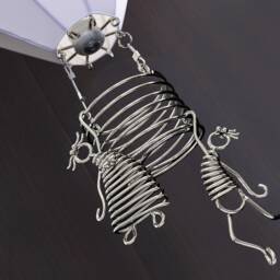 Dreamy Hot Air Balloon Nursery Light - Kids Room Decor Handcrafted Whimsical Ceiling Lamp - thumbnail 3