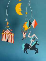 Circus 08 _ Hand-Painted Hanging Art - thumbnail 1