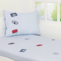 World Map Kids Bedding Set - Personalized Explorer Quilt & Pillow Sham - thumbnail 4
