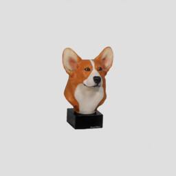 Welsh Corgi, Dog Marble Statue, Painted, Limited Edition, Make Your Own Artdog - thumbnail 3