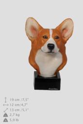 Welsh Corgi, Dog Marble Statue, Painted, Limited Edition, Make Your Own Artdog