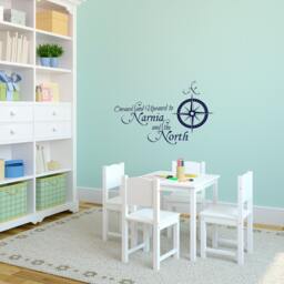 Narnia Quote Wall Decal - C.s. Lewis, North Compass Vinyl Art - thumbnail 1