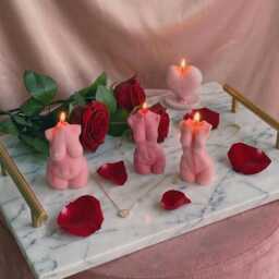 Body Shaped Gift Candle - Valentine's Day For Her Female Form Romantic Home Decor Anniversary - thumbnail 1