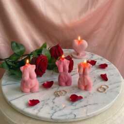 Body Shaped Gift Candle - Valentine's Day For Her Female Form Romantic Home Decor Anniversary - thumbnail 4