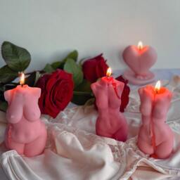 Body Shaped Gift Candle - Valentine's Day For Her Female Form Romantic Home Decor Anniversary - thumbnail 3