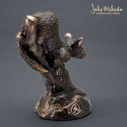 Possum in Tree Bronze Sculpture 4 - thumbnail 4