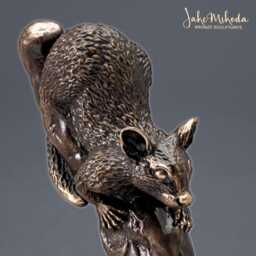 Possum in Tree Bronze Sculpture 4 - thumbnail 3