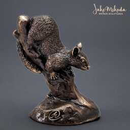 Possum in Tree Bronze Sculpture 4 - thumbnail 1