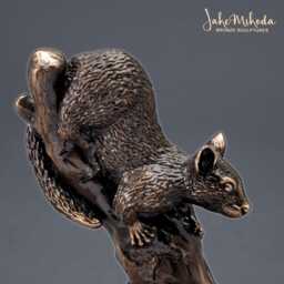 Possum in Tree Bronze Sculpture 4 - thumbnail 2