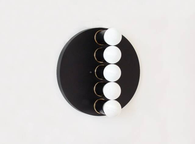 Vanity Light Mid Century Modern Black Wall Sconce Lighting Minimalist Lamp Bedside Kitchen Lights - image 1