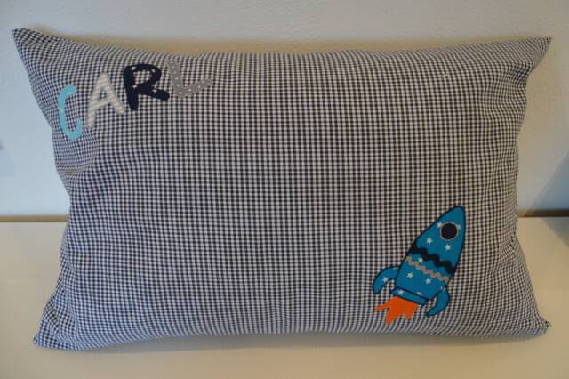 Cuddly Pillow Children's Rocket Blue