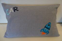 Cuddly Pillow Children's Rocket Blue