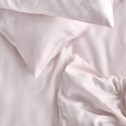 3 Pieces Powder Pink Cotton Satin Bedding Set, Sateen Duvet Cover & Pillowcases Full Size Bedding, Duvet Cover King Set - thumbnail 3