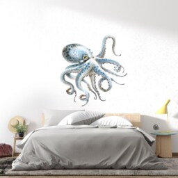 Large Octopus Wall Decal, Ocean Nursery Art, Sea Life Sticker - Thevinylcreations - thumbnail 2