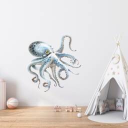 Large Octopus Wall Decal, Ocean Nursery Art, Sea Life Sticker - Thevinylcreations - thumbnail 3