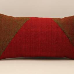 10x20 Kilim Pillow Case, Boho Throw Cover, Turkish Lumbar Pillow, Wool Cover, Kilim Cover, Decorative Cover 4Yef-465 - thumbnail 2