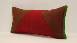 10x20 Kilim Pillow Case, Boho Throw Cover, Turkish Lumbar Pillow, Wool Cover, Kilim Cover, Decorative Cover 4Yef-465 - thumbnail 1