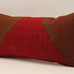 10x20 Kilim Pillow Case, Boho Throw Cover, Turkish Lumbar Pillow, Wool Cover, Kilim Cover, Decorative Cover 4Yef-465 - thumbnail 3