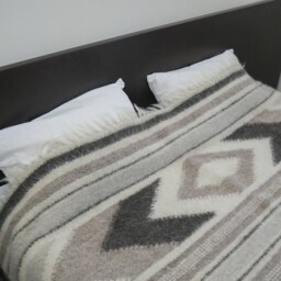 Hand Woven Wool Coverlet Carpathian Throw Blanket, King/Queen Size - thumbnail 2