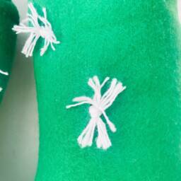 Cactus Cushion With Pom Flowers - thumbnail 3
