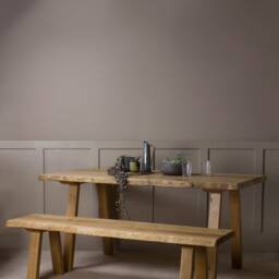 Konk ??? Waney-st??ng Bench [Wooden Legs] Bespoke Sizes Available Live Edge Oak Modern Seat, Minimalist Dining, Hallway Seating, Side Table - thumbnail 3