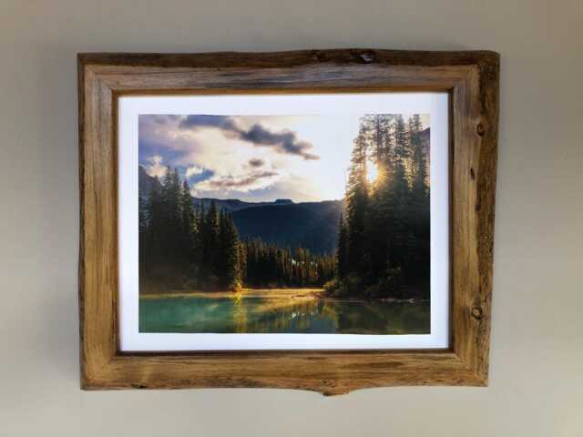 Live Edge Wood Picture Frame Home Decor Wall Hangings Natural 11x14 Inch - image 1