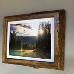 Live Edge Wood Picture Frame Home Decor Wall Hangings Natural 11x14 Inch - thumbnail 2