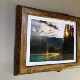 Live Edge Wood Picture Frame Home Decor Wall Hangings Natural 11x14 Inch - thumbnail 3