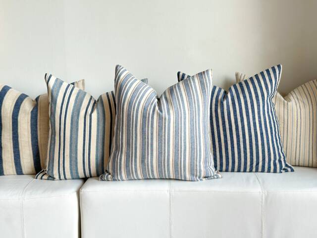 Combo Pillow Set Of 5 Indigo Pillow Cover - image 1