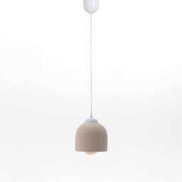 Pink Concrete Pendant Light, Handmade Lamp, Stone Chandelier, Raw Home Decor - thumbnail 3