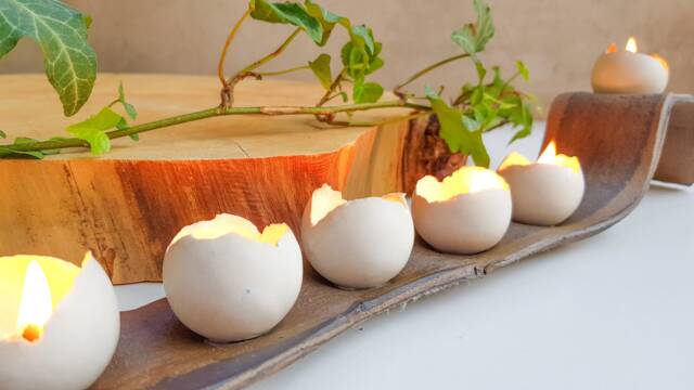 Modern Hanukkah Menorah, Unique Ceramic Hanukia, White Large Candelabras, Jewish Candle Holder, Wedding Gift - image 1