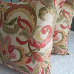 Floral.greens.olive.pink.gold.reds.whites.creams.khaki.taupe.fall.summer.spring Decor.pillow Covers.slip Covers - thumbnail 4