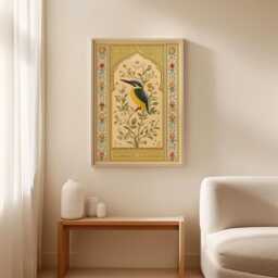 Kingfisher Bird Poster, Botanical Wall Art, Nature Print - thumbnail 3