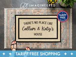 Custom Outdoor Doormat With Family Name, Waterproof Welcome Mat