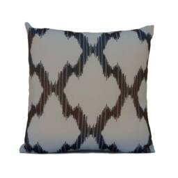 Designer Throw Pillow Cover, Cushion Covers, Off White/Charcoal Pillow, Decorative Accent Silk Embroidered Farmhouse Pillow