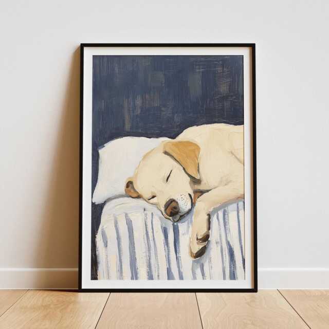 Labrador Wall Art Print Calm Style - Elegant Dog Poster - image 1